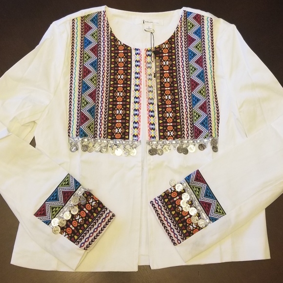 WHITE MULTI BLAZER - Picture 3 of 5